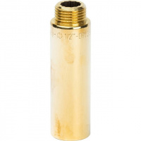 Удлинитель резьбовой латунный STOUT без покрытия 1/2"x80мм ВН