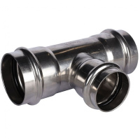 Тройник переходной ВПр, 54х42х54, из нержавеющей стали прессовой ROMMER