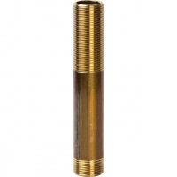 Сгон резьбовой латунный STOUT без покрытия 3/4"x200мм