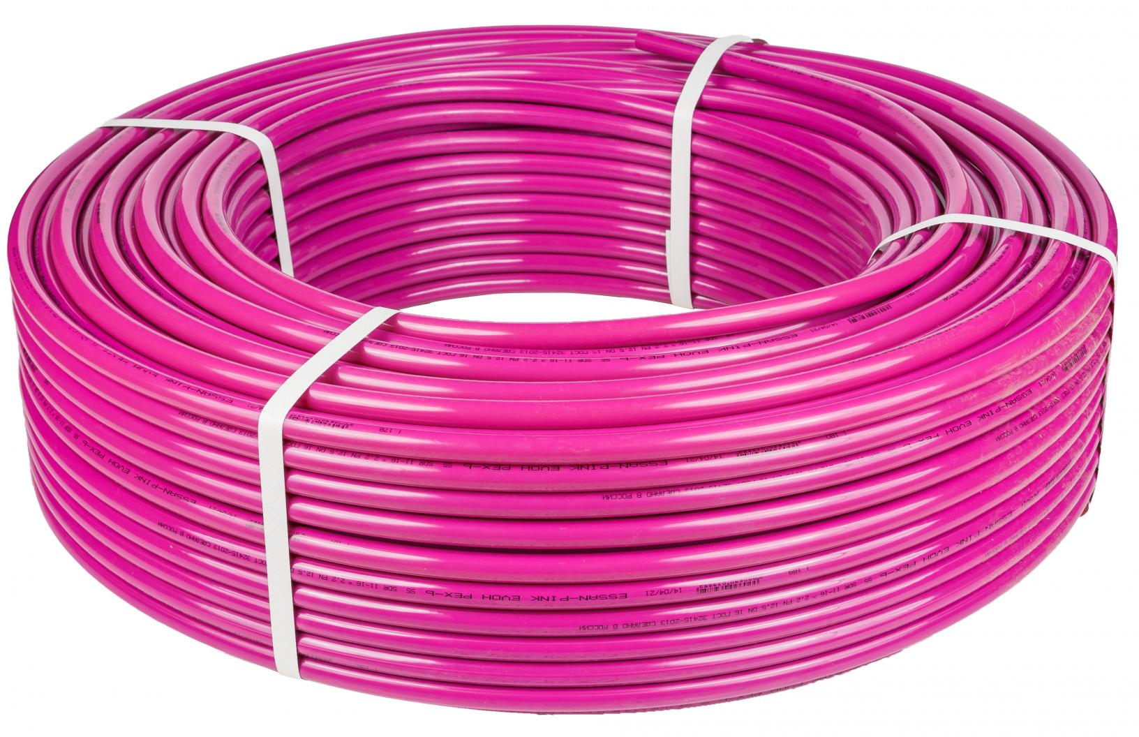 Труба из сшитого полиэтилена ESSAN PINK EVOH PEX-b Ø20х2,2, ГОСТ32415-2013 (фиолетовая)