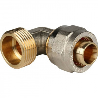 МЦ Угол резьбовой цанга для металлопласта STOUT Ø20х3/4" Н