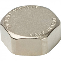 Заглушка резьбовая латунная STOUT никель 1" В