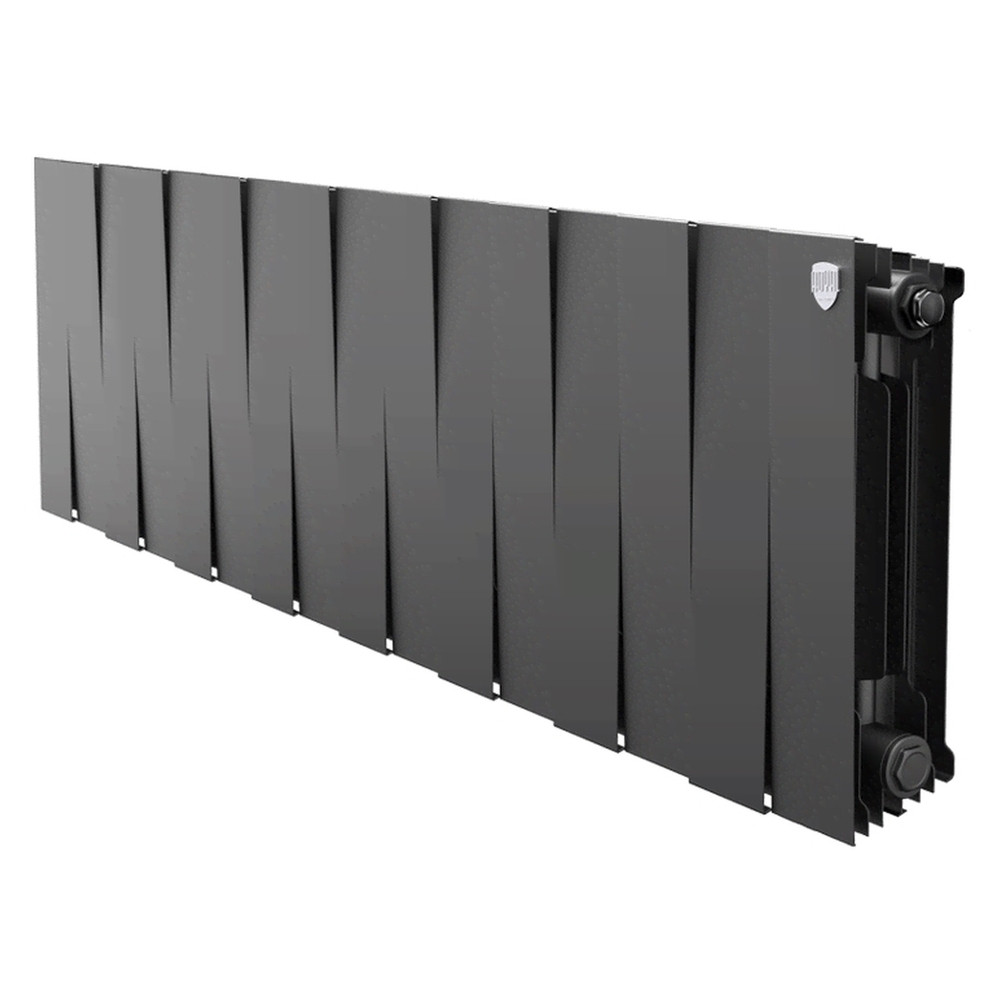 Радиатор биметаллический ROYAL THERMO PIANOFORTE NOIR SABLE 300x16 секций, чёрный