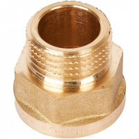 Переход под ключ резьбовой латунный STOUT без покрытия 1/2"х1/2" ВН