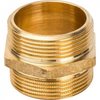 Ниппель резьбовой латунный STOUT без покрытия 11/2" Н