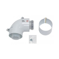 Колено PROTHERM 87°, Ø60/100 PP, стальной соединительный хомут в комплекте