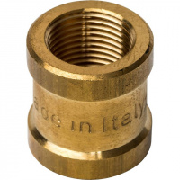 Муфта резьбовая латунная STOUT без покрытия 3/8"