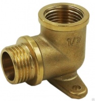 ЛЖ Угол с креплением латунный MULTI (водорозетка) 1/2" ВН
