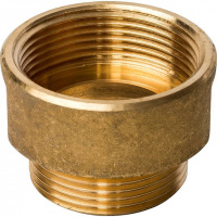 Муфта переходная резьбовая латунная STOUT без покрытия 11/2"x11/4" ВН