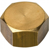 Заглушка резьбовая латунная STOUT без покрытия 3/8" В