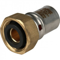 МП Муфта с накидной гайкой пресс для металлопласта STOUT Ø20х3/4"