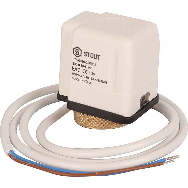 Сервопривод STOUT электротермический компактный, нормально закрытый, 230 B