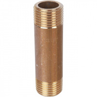 Бочонок резьбовой латунный STOUT без покрытия 1/2"x70мм