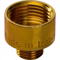 Муфта переходная резьбовая латунная STOUT без покрытия 3/8"x1/4" ВН