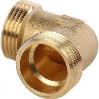 Угол резьбовой латунный STOUT без покрытия 1" Н