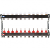 Коллектор из нержавеющей стали с расходомерами 11 вых. ROMMER