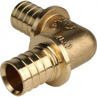 СА Угол равнопроходной аксиальный для сшитого полиэтилена STOUT латунный Ø16х90° (10/100)