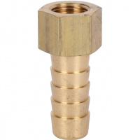 Штуцер резьбовой латунный STOUT без покрытия 1/8"x10мм В