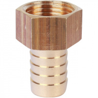 Штуцер резьбовой латунный STOUT без покрытия 1/2"x16мм В
