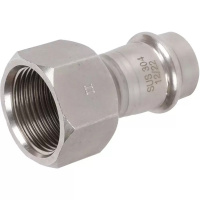 Переходник ВПр-ВР, 18х3/4, из нержавеющей стали прессовой ROMMER