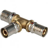 МП Тройник переходной пресс для металлопласта STOUT Ø20х16х16