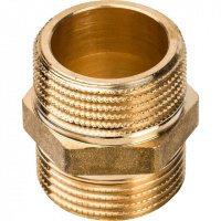 Ниппель резьбовой латунный STOUT без покрытия 3/4" Н