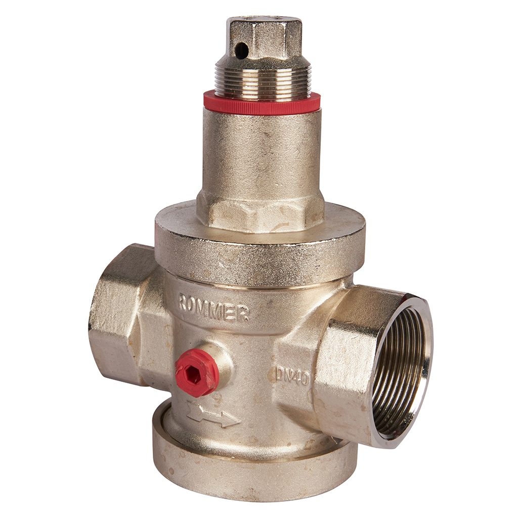 Редуктор давления PN25 вн/вн 11/2 с выходом под манометр ROMMER