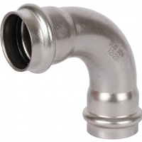 Угольник 90° ВПр-ВПр, 28, из нержавеющей стали прессовой ROMMER