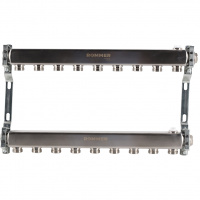 Коллектор из нержавеющей стали для радиаторной разводки 9 вых. ROMMER