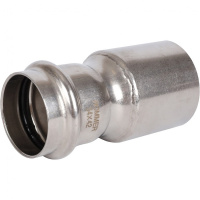 Муфта переходная ВПр-НПр, 54х42, из нержавеющей стали прессовой ROMMER