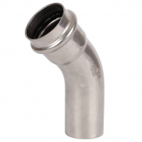 Угольник однораструбный 45° ВПр-НПр, 42, из нержавеющей стали прессовой ROMMER