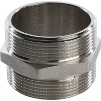 Ниппель резьбовой латунный STOUT никель 2" Н