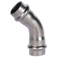 Угольник 45° ВПр-ВПр, 18, из нержавеющей стали прессовой ROMMER