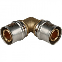 МП Угол равнопроходный пресс для металлопласта STOUT Ø26х90°