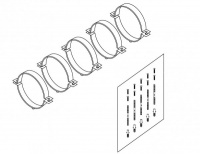 Хомуты для труб PROTHERM Ø125 мм (5 x)