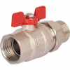 Кран шаровой с американкой STOUT бабочка EPDM 11/4"