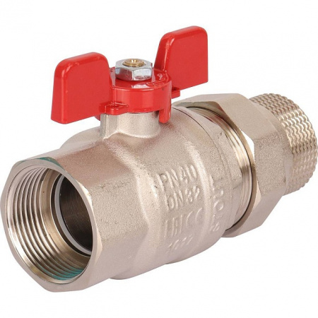 Кран шаровой с американкой STOUT бабочка EPDM 11/4"