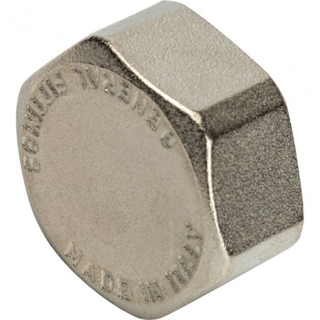 Заглушка резьбовая латунная STOUT никель 3/4" В
