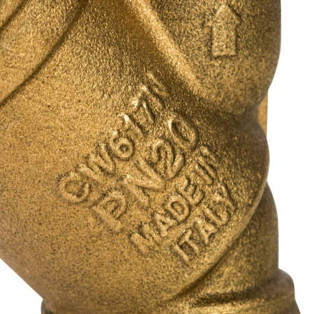 ФГО Фильтр косой грубой очистки STOUT SFW латунный 3/4", 500 мкр, желтый