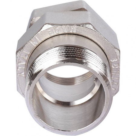 Американка ПРЯМАЯ резьбовая латунная (с прокладкой o-ring) STOUT никель 11/4" ВН