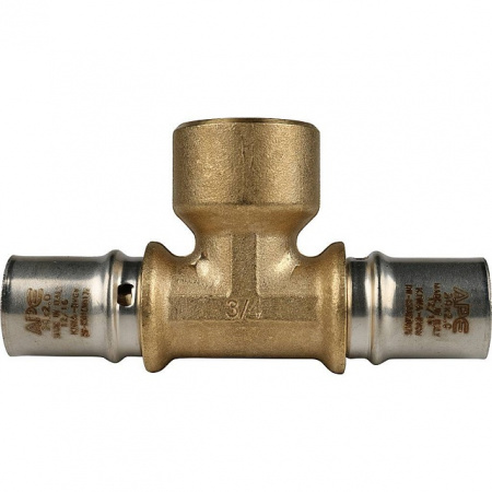 МП Тройник резьбовой пресс для металлопласта STOUT Ø20х3/4"х20 В