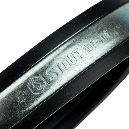 Хомут крепежный со шпилькой М8*80 STOUT Ду100 (107-115) - 4"