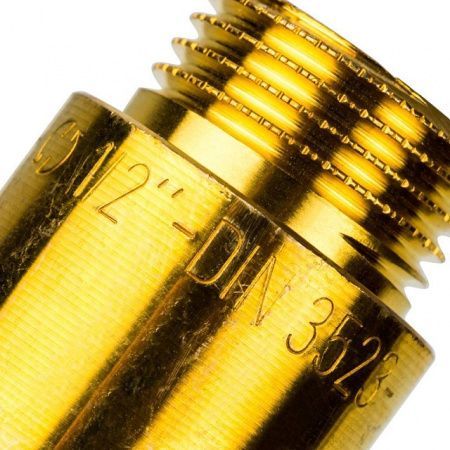Удлинитель резьбовой латунный STOUT без покрытия 1/2"x30мм ВН