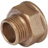 Удлинитель шестигранный резьбовой латунный STOUT без покрытия 1/2"x3/4" ВН