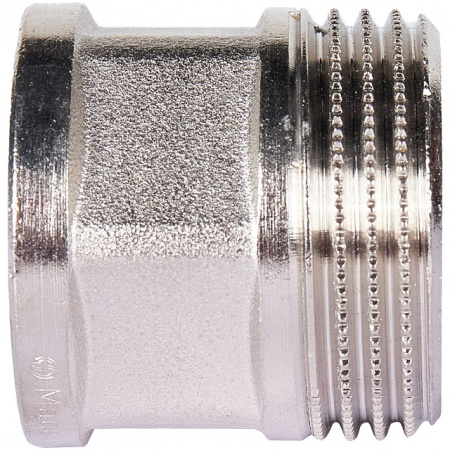 Переход под ключ резьбовой латунный STOUT никель 3/4"х1" ВН