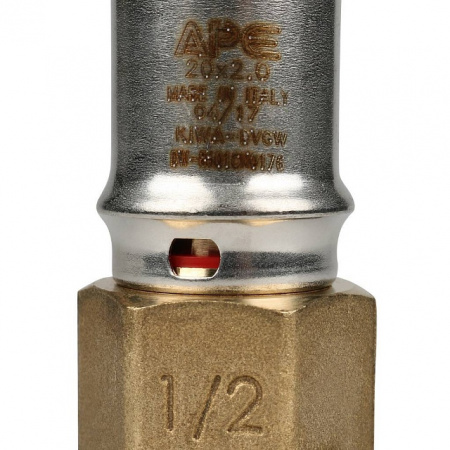 МП Муфта резьбовая пресс для металлопласта STOUT Ø20х1/2" В