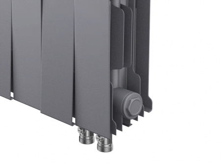 Радиатор биметаллический ROYAL THERMO PIANOFORTE SILVER SATIN VDR 200x14 секций