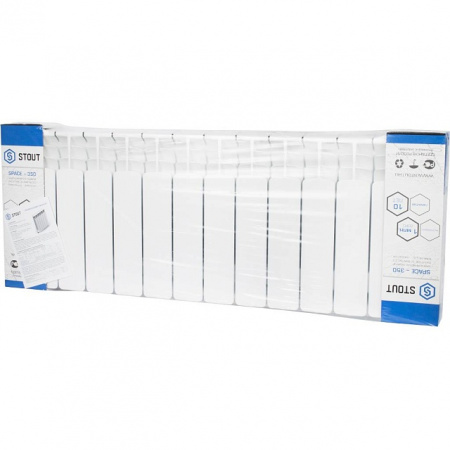 Радиатор биметаллический STOUT SPACE 350х14 секций