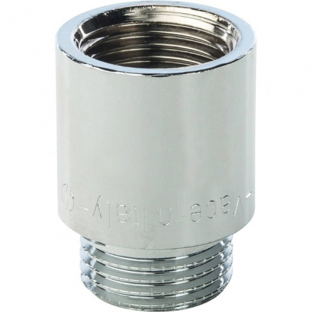 Удлинитель резьбовой латунный STOUT хром 1/2"x25мм ВН