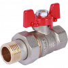 Кран шаровой с американкой ROMMER бабочка 1/2" ВН